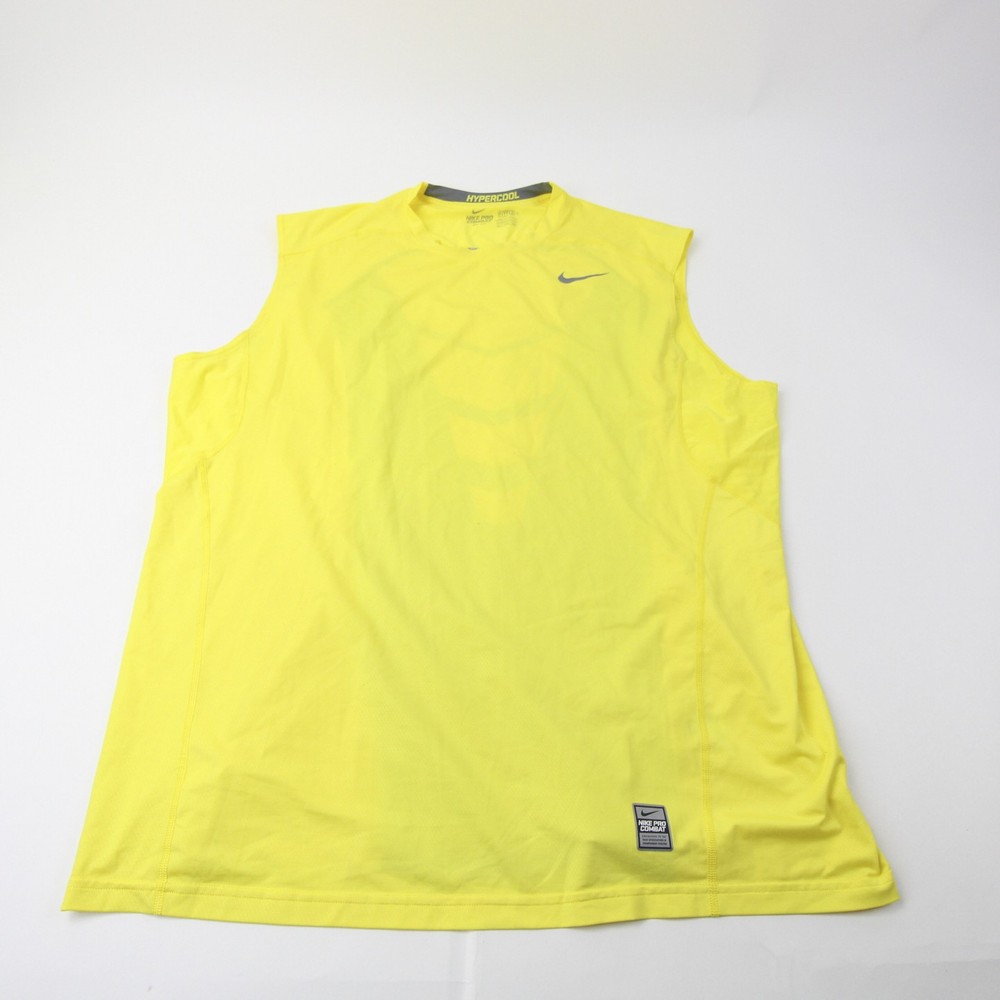 Nike Pro Sleeveless Shirt Men’s Yellow Used 3XL