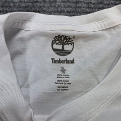 Timberland Rugged and Durable Graphic T-Shirt Men’s Size XL White Outdoors NWT