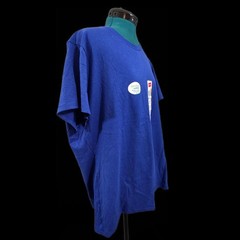 Hanes Men’s Short Sleeve Blue T-Shirt Crewneck ComfortBlend Sz – 2XL
