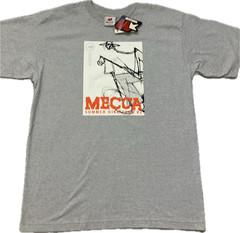 Mecca Men T-Shirt Vintage Y2K Summer Bike Heather Hip Hop Gray NWT L