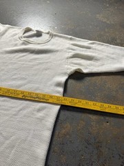 Vintage 90s Waffle Knit Thermal Long Sleeve Shirt-Size XL