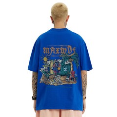 MFCT Men’s Streetwear Artwork Graphic Tee Crewneck Half Sleeves T-shirt