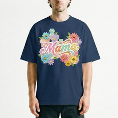 Pastel Mama Flower Retro Vintage Mothers Day T-Shirt Colorful Spring Tee