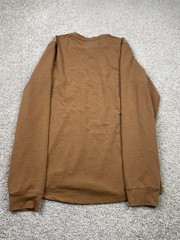 OR Outdoor Research Shirt Men’s Medium Brown Aberdeen Henley Knit Button Collar