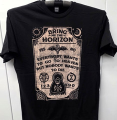 Bring Me the Horizon T-shirt Ouija Board Deathcore Metal Men’s Tee Black New