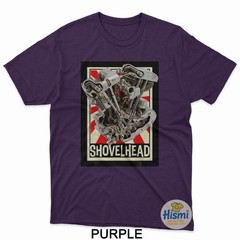 Vintage Shovelhead Motorcycle Engine Cutaway Diagram Retro T-Shirt