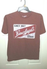New w/Tags Lightweight LEINENKUGEL’S Beer Size M Tee Shirt Tagless Cotton Poly