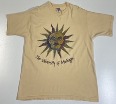 Vintage University Of Michigan Mosaic Sun T Shirt Sz XL Art Hippie Ann Arbor 90s
