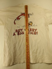 Calvin and Hobbes VTG 90s T-Shirt LaCrosse Front/Back Print Single Stitch LG??