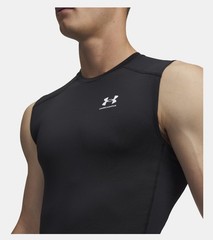 Under Armour Men’s HeatGear Compression Sleeveless Tank Black Sz. M NWT