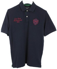 GANT T-Shirt Mens M Short Sleeve Polo Embroidered Dark Blue