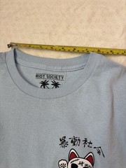 Riot Society Unlucky Cat XXL Light Blue Graphic T-Shirt Crewneck Men’s