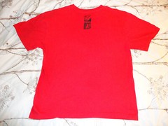 Velero mens T-shirt XL red short sleeve 100 percent cotton solid graphic