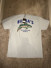 Seager T Shirt Graphic Mens Tee Bubbas Fishing Bait Size XL Sky Blue NEW RARE