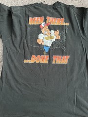 VintageAmerican Trucker Rip Griffin Travel Center Black Pocket Graphic Tee