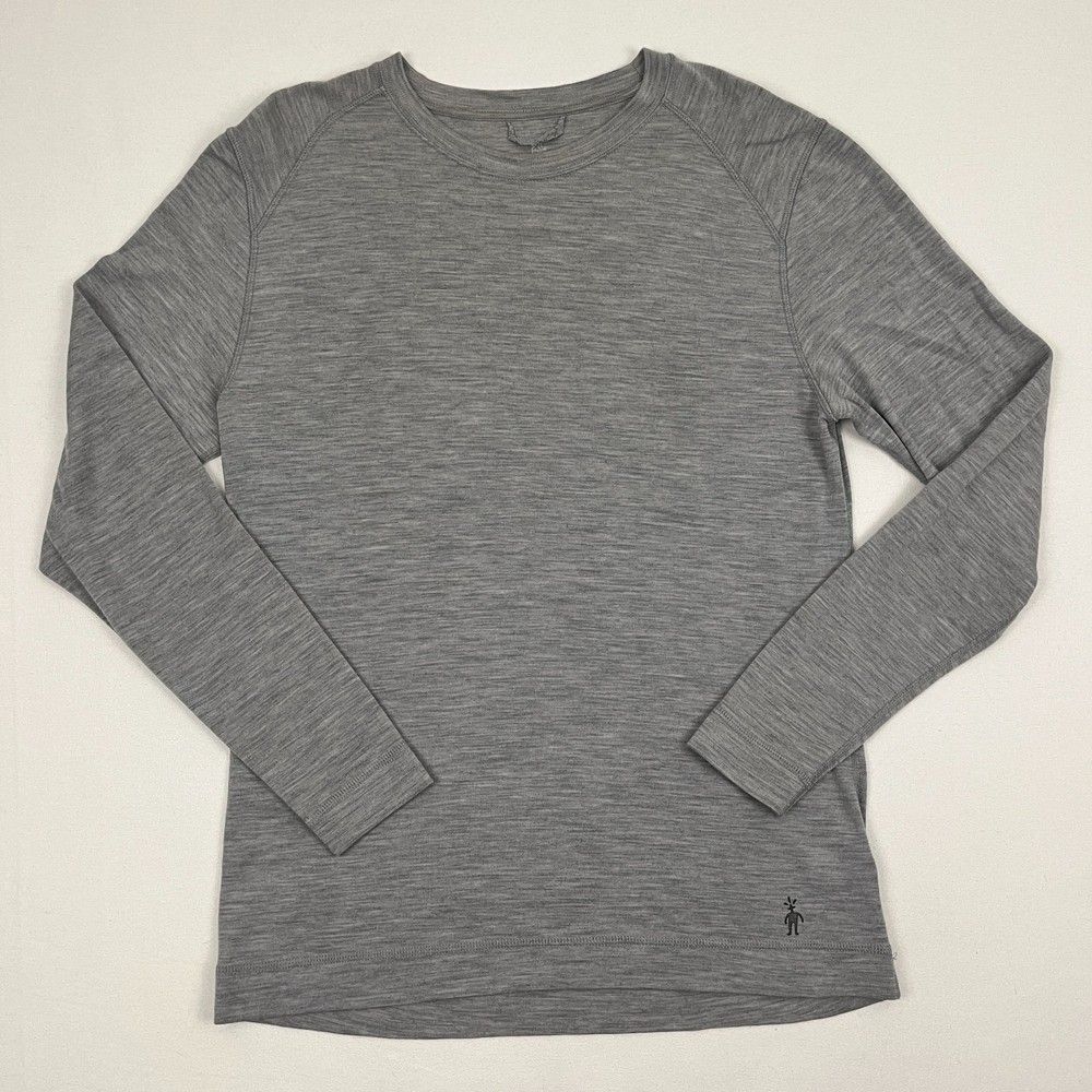 SmartWool Merino Wool Shirt Mens XL Gray Base Layer Hiking Outdoors Gorpcore