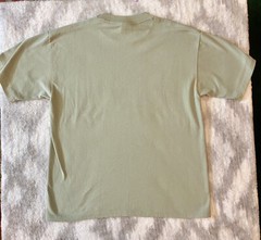 Vtg Cal Cru Tee Shirt Sage Green 90s Single Stitch Birds Winter Sz M USA Made