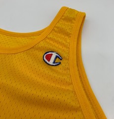 Vintage 80s 90s Champion Mens Large Color Block Mesh Tank Top Track Jersey Shirt