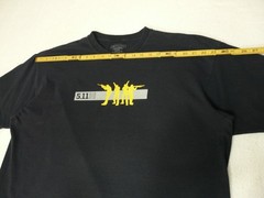 5.11 Tactical Series T Shirt Men’s XL Black Short Sleeve 100% Cotton Graphic Tee