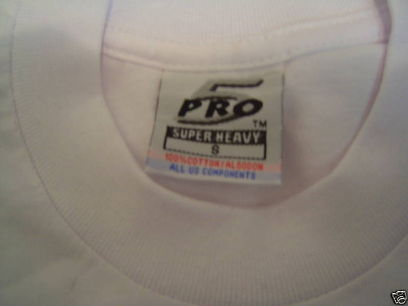 2 NEW PRO 5 PRO5 LONG SLEEVE T-SHIRT SUPER HEAVY WHITE PLAIN BLANK S-7XL 2PC