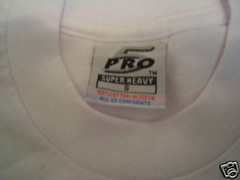 6 NEW PRO 5 PRO5 LONG SLEEVE T-SHIRT SUPER HEAVY WHITE PLAIN BLANK S-7XL 6PC