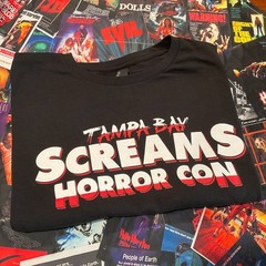 Tampa Bay Screams Horror Con Official NEW T-Shirt*Black*Stylish*XL,L,2XL,M,S