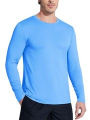 Mens UV Protection UPF 50+ Shirts Long Sleeve Sport Casual Workout Beach T-Shirt