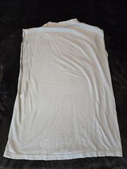 187 Inc muscle shirt white with graffiti print large