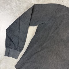 Buck Mason T Shirt Mens Small Black Faded Thermal Ribbed Preowned