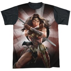 Batman V Superman Wonder Woman Light Adult Costume T Shirt (Black Back), S-3XL