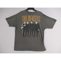 The Beatles Grey Iconic Retro Graphic Tee T-Shirt Men Size XL