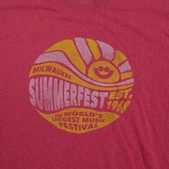 Summerfest Milwaukee T Shirt Gildan Mens 2XL Red Graphic Festival Music Beer