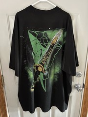 Shaka Wear T-Shirt Green Ranger Double Sided Super Max Heavy Garment Mens Sz 4XL