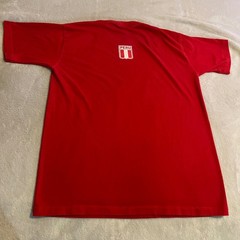 Vintage Peru PoloTran’s Te Amo Siempre Contigo Red Graphic T-Shirt Mens Medium
