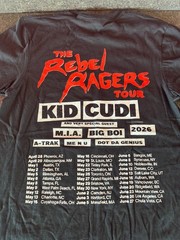 Kid Cudi “The Rebel Rangers” Tour T-shirt – Small – Brand New