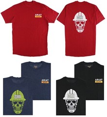 Ariat Men’s Graphic T-Shirt Rebar Cotton Strong Blended, Short Sleeve Pre-Wash