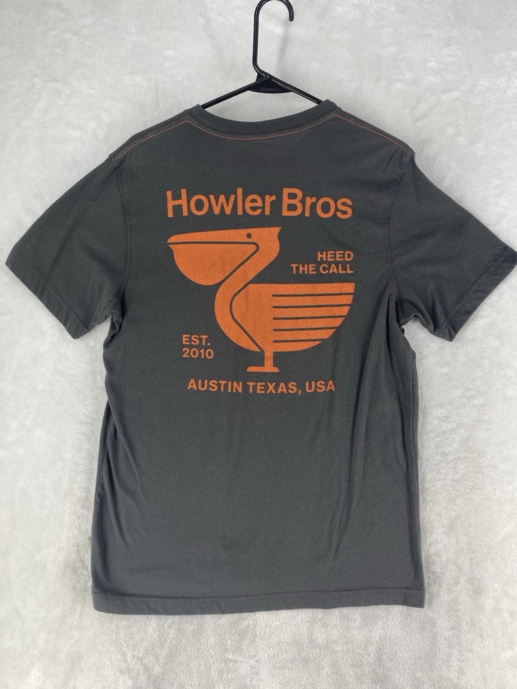 Howler Bros Shirt Mens Medium Gray Pelican Graphic Pocket Tee 2025 Style