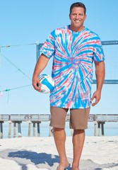 KingSize Lightweight Tie-Dye Crewneck Tee