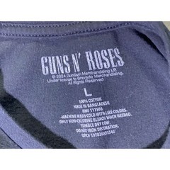 Guns N’ Roses Men’s Graphic T-Shirt Black Short Sleeve Cotton Tee Size Large