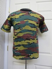 Miltec Belgian Jigsaw Camo Pattern T-Shirt Short Sleeve 100% Cotton