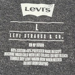 Levi’s Tank Top Mens L Gray New Graphic Logo Sleeveless Cotton Blend Shirt
