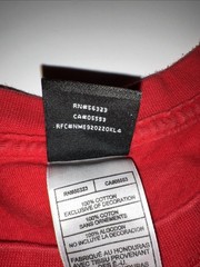 Air Jordan 1 Banned Red T-Shirt Basketball Print size XXXL 3x Brand