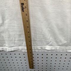 Vintage 90s Mossimo Box Logo Shirt Mens 2XL White Short Sleeve Surf Skate
