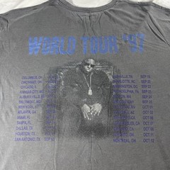 The Notorious B.I.G. King of Brooklyn XL Gray Biggie Smalls FAIR CONDITION 1997
