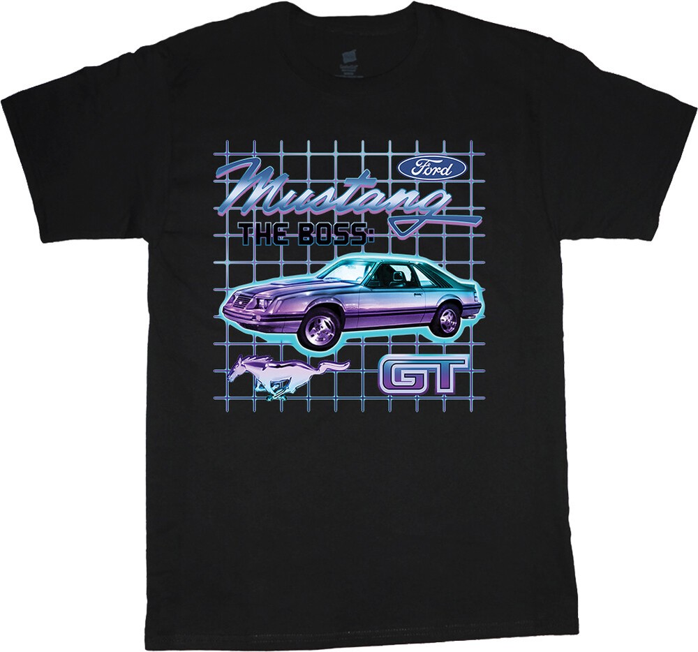 Ford Mustang Boss T-shirt Mens Ford Racing Tee Shirt Mens Gifts Clothing
