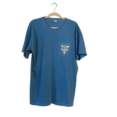 Chubbies Blue Cotton T-shirtș “The Weekend Has Begun” Mens Large Beachy