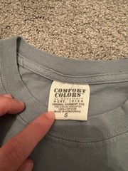 Live Oak Brand Comfort Colors T-Shirt Size Small Tied to The South NEW Gray
