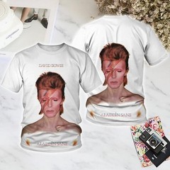 DAVID BOWIE Aladdin Sane Short Sleeve S to 5XL 3D Shirt All Over Print EM365