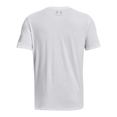 Under Armour 1379221 Men’s UA Freedom Big Flag Lockup T-Shirt, White, X-Large