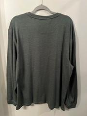 Men’s Ultra Soft Crew Long Sleeve Shirt XL Green Heather Cotton/Poly Architect